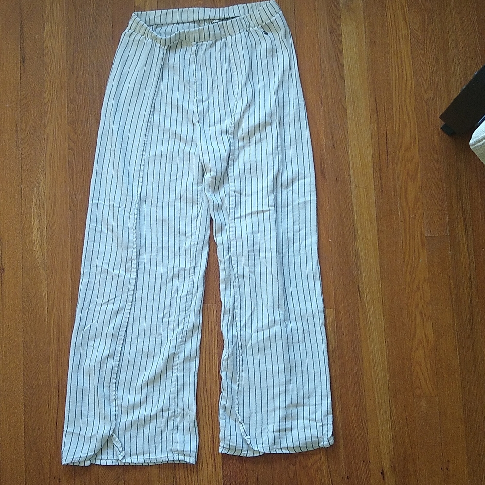 Roxy XS White Striped Beach Pants